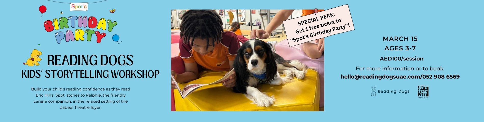 Reading Dogs – “Spot” Storytelling Workshop